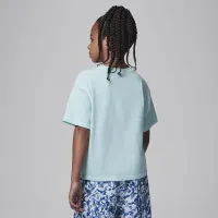 Nike Jordan MJ Brooklyn Essentials Big детские футболка цвет зеленый