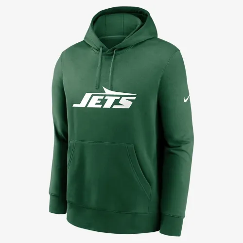 New York Jets Club Logo чоловічі Nike NFL Pullover Толстовка з капюшоном колір зелений