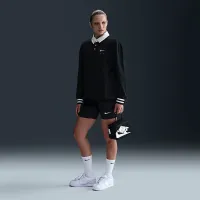 Nike Sportswear Essential жіноча оверсайз Long-Sleeve Polo колір чорний