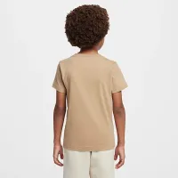 Nike Little дитячі Brandmark Stack футболка колір коричневий