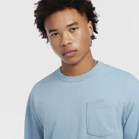 Nike Sportswear Premium Essentials чоловічі Long-Sleeve Pocket футболка блакитний