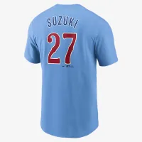 Seiya Suzuki Chicago Cubs Fuse чоловічі Nike MLB футболка блакитний