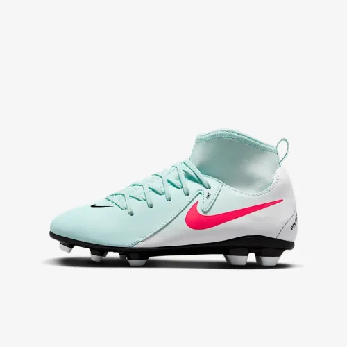 Nike Jr. Phantom Luna 2 Club Little/Big дитячі MG High-Top футбольні бутси колір зелений