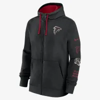 Atlanta Falcons Club мужские Nike NFL Full-Zip Толстовка с капюшоном цвет черный