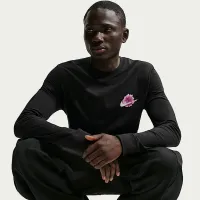 Nike Essential мужские Long-Sleeve баскетбольные футболка цвет черный