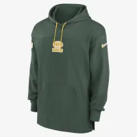 цвет зеленый Bay Packers Sideline Jersey мужские Nike Dri-FIT NFL Pullover Толстовка с капюшоном цвет зеленый