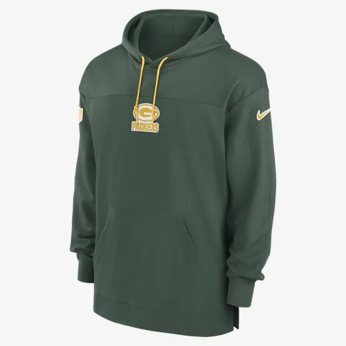 цвет зеленый Bay Packers Sideline Jersey мужские Nike Dri-FIT NFL Pullover Толстовка с капюшоном цвет зеленый