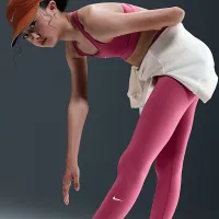 Nike One Big дитячі (Girls') Dri-FIT З високою талією лосіни колір фіолетовий