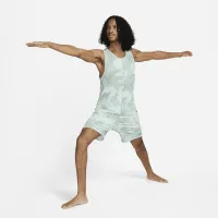 Nike Dri-FIT мужские Allover Print Sleeveless Yoga Top цвет серый
