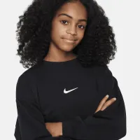 Nike Sportswear Big дитячі (Girls') Dri-FIT Crew-Neck світшот колір чорний