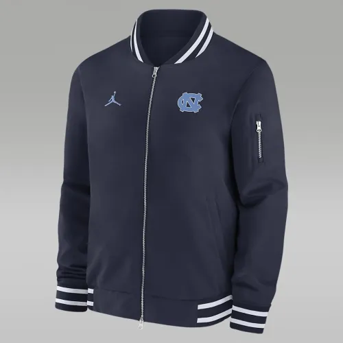 North Carolina Tar Heels Sideline чоловічі Nike College Full-Zip Bomber Куртка блакитний