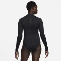 Nike Swim Hydralock Fusion женская Long-Sleeve One-Piece Swimsuit цвет черный