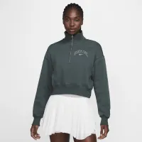 Nike Sportswear Phoenix Fleece жіноча 1/2-Zip Cropped світшот колір зелений