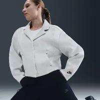 Nike Sportswear Tech Fleece женская Tailoцвет красный Куртка цвет серый
