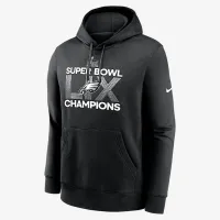 Philadelphia Eagles Super Bowl LIX Champions чоловічі Nike NFL Pullover Толстовка з капюшоном колір чорний