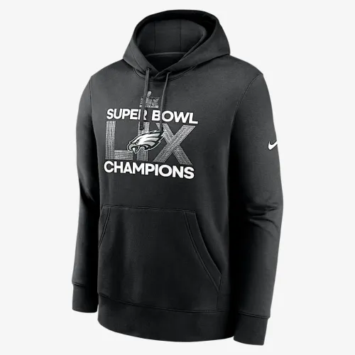 Philadelphia Eagles Super Bowl LIX Champions чоловічі Nike NFL Pullover Толстовка з капюшоном колір чорний
