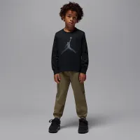Nike Jordan Little детские Jumpman Drip Long Sleeve футболка цвет черный