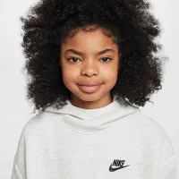 Nike Sportswear Tech Fleece Girls' оверсайз Толстовка з капюшоном колір сірий