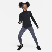 Nike Girls' Dri-FIT Long-Sleeve 1/4-Zip Top колір чорний