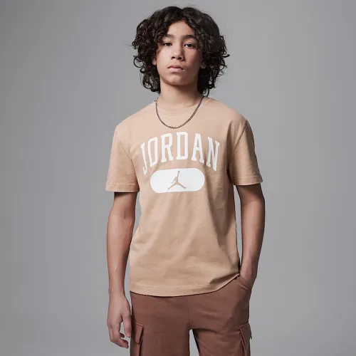 Nike Jordan Big детские Elevate Wash футболка цвет коричневый