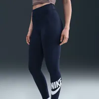 Nike Sportswear Classics женская С высокой Талией Graphic лосины синий