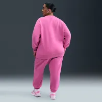 Nike Sportswear Phoenix Fleece женская оверсайз Crew-Neck свитшот (большие размеры) Pink