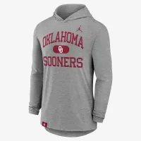 Nike Oklahoma Sooners Blitz чоловічі Jordan Dri-FIT College Long-Sleeve Hooded футболка колір сірий