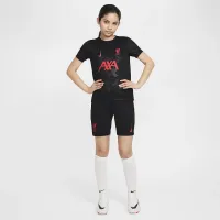 Liverpool FC Academy Pro Third Big детские Nike Dri-FIT Soccer Pre-Match Top цвет черный