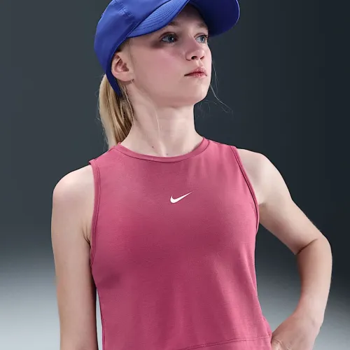 Nike Pro Girls' Dri-FIT тренировочные Tank Top цвет фиолетовый