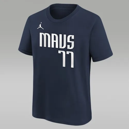 Nike Luka Dončić Dallas Mavericks Statement Edition Big дитячі Jordan NBA футболка блакитний