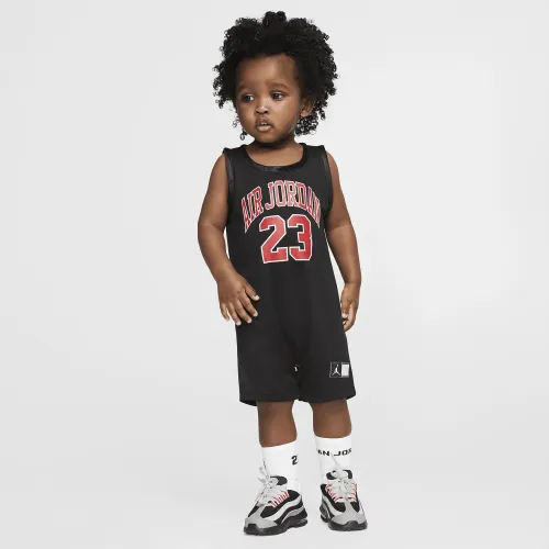 Nike Jordan Baby (12-24M) Jersey Romper колір чорний