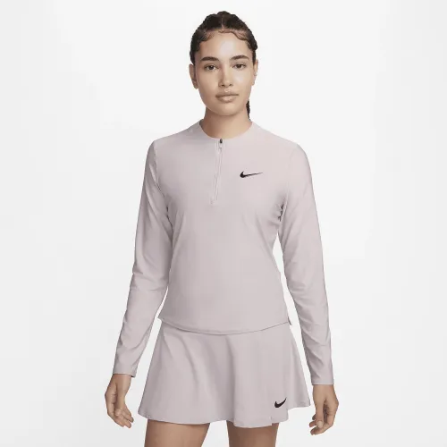 NikeCourt Advantage жіноча Dri-FIT 1/4-Zip Tennis Mid Layer колір фіолетовий
