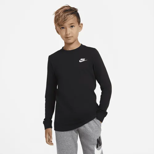 Nike Sportswear Big дитячі (для хлопчиків) Long-Sleeve футболка колір чорний