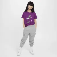 Nike Sportswear Big детские (Girls') футболка цвет фиолетовый