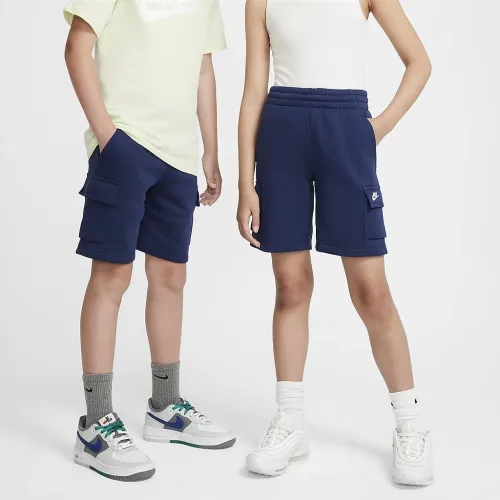 Nike Sportswear Club Fleece Big детские Cargo шорты синий