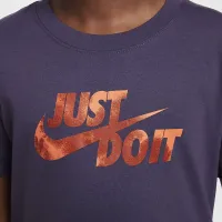 Nike Sportswear Big детские футболка цвет фиолетовый