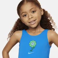 Nike Swim Little дитячі (Girls') U-Back One-Piece Swimsuit блакитний