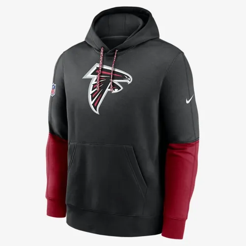 Atlanta Falcons Sideline Team Issue Club чоловічі Nike NFL Pullover Толстовка з капюшоном колір чорний