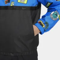 Nike Half-Zip Print Blocked Anorak Little дитячі Куртка блакитний