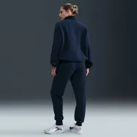 Nike Sportswear Phoenix Plush жіноча Cozy Fleece оверсайз Mock-Neck Top блакитний