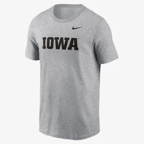 Iowa Hawkeyes Primetime Wordmark чоловічі Nike College футболка колір сірий