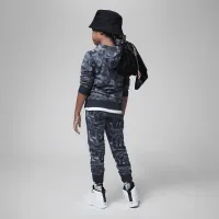 Nike Jordan Little детские Essentials Printed Fleece Толстовка с капюшоном and Pants набор цвет черный