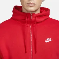 Nike Sportswear Club Fleece мужские Full-Zip Толстовка с капюшоном цвет красный