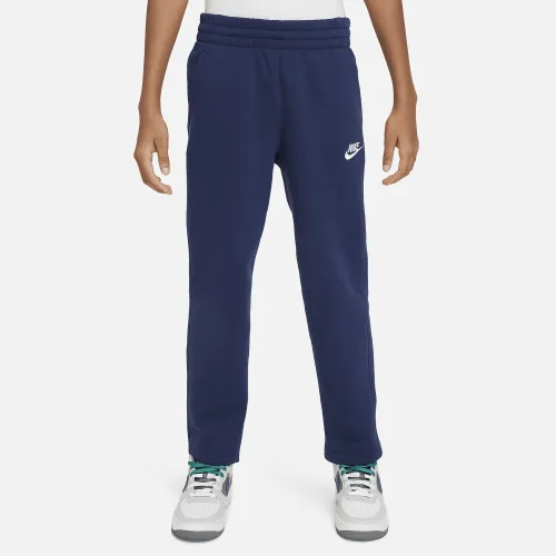 Nike Sportswear Club Fleece Big детские Open-Hem Pants синий