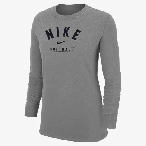 Nike Softball жіноча Long-Sleeve футболка колір сірий