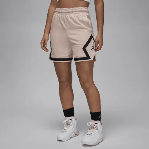 Nike Jordan Sport жіноча Diamond шорти колір коричневий
