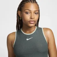 NikeCourt Slam жіноча Dri-FIT Tennis Tank Top колір зелений