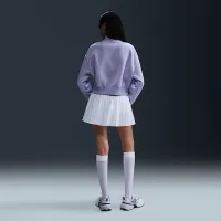 Nike Sportswear Phoenix Fleece женская 1/2-Zip Cropped свитшот цвет фиолетовый