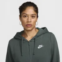 Nike Sportswear Club Fleece жіноча Full-Zip Толстовка з капюшоном колір зелений