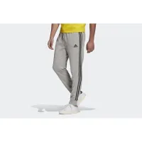 Штаны adidas Essentials French Terry Tapeцвет красный Cuff 3-Stripes Pants GK8889 - Серые